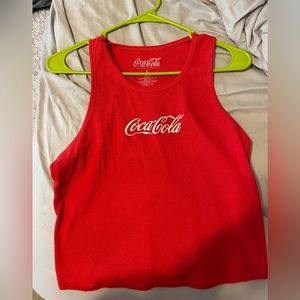 Coca Cola Red Tank Size L
